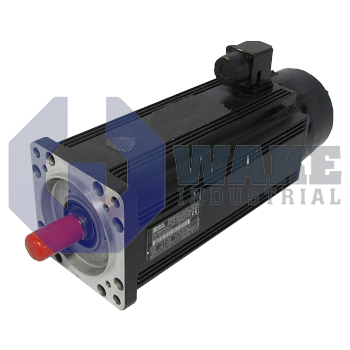 MAC090B-0-PD-4-C-110-A-1-WI520LV | MAC Permanent Magnet Motor manufactured by Rexroth, Indramat, Bosch. This motor has a power connecter on Side B. This motor also includes a Standard Mounting encoder and a Not Equipped blocking brake. | Image