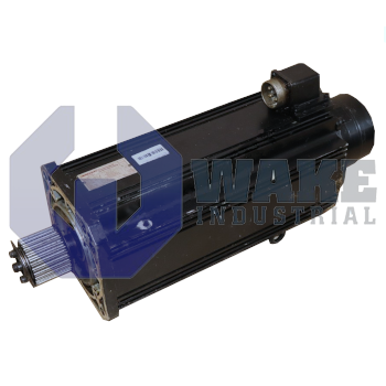 MAC090B-0-PD-4-C-110-B-0-WI520LV-S001 | MAC Permanent Magnet Motor manufactured by Rexroth, Indramat, Bosch. This motor has a power connecter on Side A. This motor also includes a Standard Mounting encoder and a Standard blocking brake. | Image