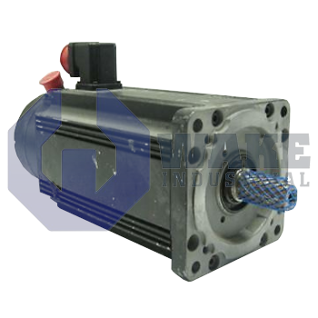 MAC093B-0-JS-2-C-130-B-0-S005 | MAC Permanent Magnet Motor manufactured by Rexroth, Indramat, Bosch. This motor has a power connecter on Side A. This motor also includes a Standard Mounting encoder and a Extra Heavy Duty blocking brake. | Image