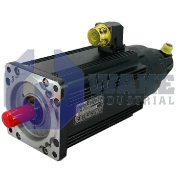MAC093B-0-OS-4-C-110-B-1-AM164SG | MAC Permanent Magnet Motor manufactured by Rexroth, Indramat, Bosch. This motor has a power connecter on Side B. This motor also includes a Not Equipped encoder and a Not Equipped blocking brake. | Image