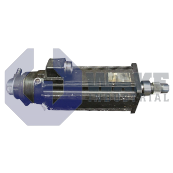 MAC093C-0-FS-4-C-110-A-2-WI517LV | MAC Permanent Magnet Motor manufactured by Rexroth, Indramat, Bosch. This motor has a power connecter on Side A. This motor also includes a Not Equipped encoder and a Not Equipped blocking brake. | Image