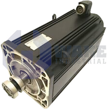 MAC112C-0-KD-4-C-130-B-1-WI634LX-S005 | MAC Permanent Magnet Motor manufactured by Rexroth, Indramat, Bosch. This motor has a power connecter on Side B. This motor also includes a Incremental Encoder with Standard Mounting encoder and a Standard blocking brake. | Image