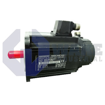 MDD071A-N-040-N2S-095GA0 | The MDD071A-N-040-N2S-095GA0 Servo Motor is manufactured by Bosch Rexroth Indramat. This unit operates with a 4000 Min nominal speed, Digital Servo Feedback, a(n) Plain Output Shaft, and it is Not Equipped with a blocking brake. | Image