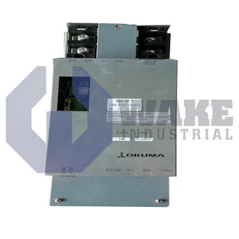 MDUE-22-4545-MA | The MDUE-22-4545-MA is manufactured by Okuma as part of their MDU Servo Drive Series. The MDUE-22-4545-MA featured a rated input of DC 283-325V and a AC200V 3-ph Variable Frequency rated output. The MDUE-22-4545-MA also features a 50 kA RMS SYM SCCR. | Image