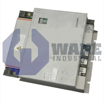 MDUB-15-484-MA | The MDUB-15-484-MA is manufactured by Okuma as part of their MDU Servo Drive Series. The MDUB-15-484-MA featured a rated input of DC 283-325V and a AC200V 3-ph Variable Frequency rated output. The MDUB-15-484-MA also features a 50 kA RMS SYM SCCR. | Image