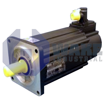 MHP090B-035-HG1-UNNNNN | MHP090B-035-HG1-UNNNNN Servo Motor is manufactured by Rexroth, Indramat, Bosch. This motor has a Plain Shaft with Sealing Ring shaft and windings of 35. This motor is also Equipped with a holding brake and has an Incremental encoder. | Image