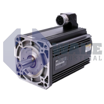 MHP112B-024-HP0-ANNNNN | MHP112B-024-HP0-ANNNNN Servo Motor is manufactured by Rexroth, Indramat, Bosch. This motor has a Shaft with Key and Sealing Ring shaft and windings of 24. This motor is also Not Equipped with a holding brake and has an Incremental encoder. | Image