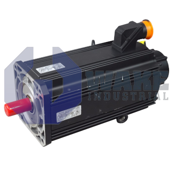 MKD093B-035-KG1-RF | The MKD093B-035-KG1-RF servo motor is a part of the MKD Servo Motor Series manufactured by Bosch Rexroth. This motor's winding code is 035, it incorporates Resolver feedback with integrated multiturn absolute encoder, operates with a Plain Shaft and is Equipped with a holding brake. | Image