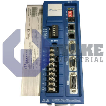 MMC-SD-1.0-230-DN | The MMC-SD-1.0-230-DN was manufactured by Kollmorgen as part of their Standalone MMC Smart Drive Control Series. This part features an input voltage of 20 VDC to 30 VDC and a 250 mA input power reading. The MMC-SD-1.0-230-DN contains a 32 bit RISC processor with numeric coprocessor CPU and a 3V Coin Cell, BR2032 lithium battery battery. | Image