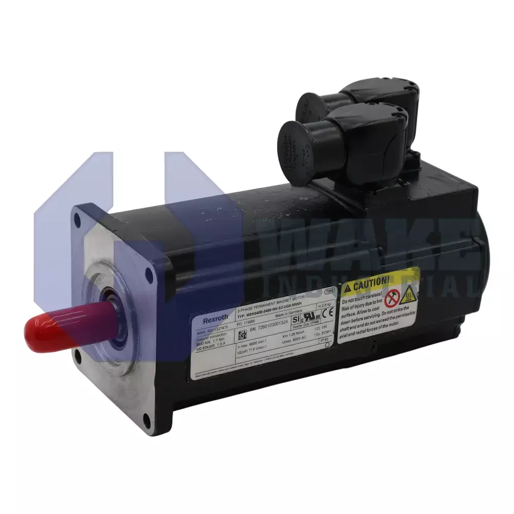 Bosch Rexroth Indramat MSK040B-0450-NN-S2-UG0-NNNN Main (Front Left) image