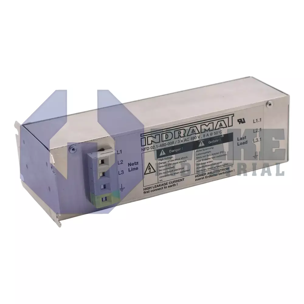 Bosch Rexroth Indramat NFD02.1-480-008 Main (Front Left) image