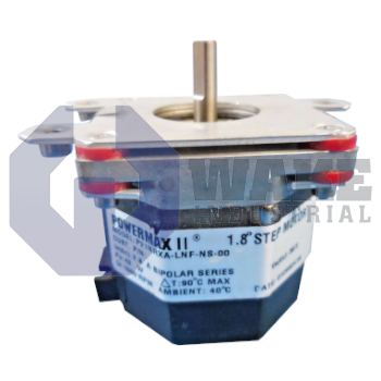 P21NRXA-LNF-NS-00 | The P21NRXA-LNF-NS-00 is manufactured by Pacific Scientific as part of the Powermax II P stepper motor series. It features a thermal resistance of 5.5 Mounted °C/Watt and rotor intertia of .012 (kg-m²x10¯³). These are the most powerful stepper motors with a holding torque of .78 Nm and a detent torque of .028 Nm. | Image