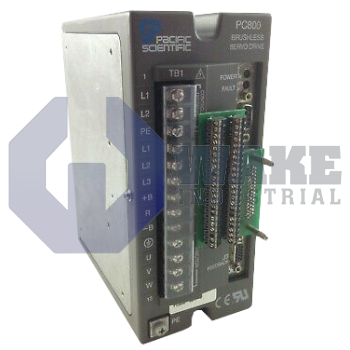 PC842-XYZ-F | PC/PCE800 Series Servo Drive manufactured by Pacific Scientific. This Servo Drive features a Power Level of 2.7A RMS cont. @ 25-40 degrees C, 5.3A RMS peak along with a Command Interface Designation of SERCOS Network. | Image