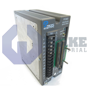 PC843-001-T | PC/PCE800 Series Servo Drive manufactured by Pacific Scientific. This Servo Drive features a Power Level of 3.6A RMS cont. @ 25-40 degrees C, 10.6A RMS peak along with a Command Interface Designation of SERCOS Network. | Image
