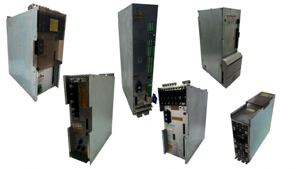 This is an image depicting several different Bosch Rexroth power supplies