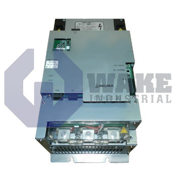 PSU-20-ACL | The PSU-20-ACL is manufactured by Okuma as part of their PSU Servo Power Supply Series. The PSU-20-ACL features a rated input of AC200-230V 3-ph 50/60 Hz and a DC283-325V 22kW rated output. Alongside a 50 kA RMS SYM SCCR, the PSU is sure to meet your motion needs. | Image