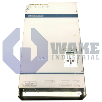 RAC 2.2-150-380-API-Z1 | RAC Spindle Drive is manufactured by Rexroth, Indramat, Bosch. This drive has a current type of 300 A and a speed set of 10V. This drive also contains connecting terminals X4 and a connection voltage of 460V. | Image