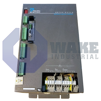 SC724A-001-PM72008 | SC720 Series Servocontroller manufactured by Pacific Scientific. This Servocontroller features a Power Level Code of 15A cont./30A peak along with a Option Code of 12 bit RDC (+/- arcmin, 1024 ppr). | Image