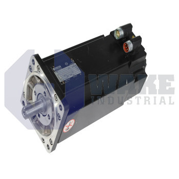 SF-A4.0125.030-14.010 | The SF-A4.0125.030-14.010 Servo Motor from Bosch Rexroth Indramat has an STG/MTG Encoder, A Locked Rotor Current of 14.5, a Rated Speed of 3000, and a listed Shaft Option of Basic Version with Holding Brake, w/o Mating Connector. | Image