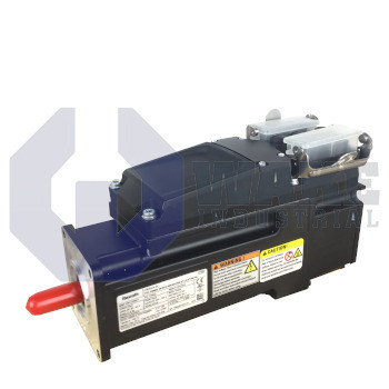 SF-A4.0230.030-00.010 | The SF-A4.0230.030-00.010 Servo Motor from Bosch Rexroth Indramat has an STG/MTG Encoder, A Locked Rotor Current of 22, a Rated Speed of 3000, and a listed Shaft Option of With Keyway and Feather Key. | Image