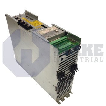 TDM 1.2-050-300-W1-115 | The TDM 1.2-050-300-W1-115 Servo Control drive is manufactured by Bosch Rexroth Indramat. The drive operates with a type current of 50 A , DC 300 V link circuit voltage, a Built in Fan cooling system, and its Rated Connection Voltage for Built-in Fan is AC 115 V. | Image