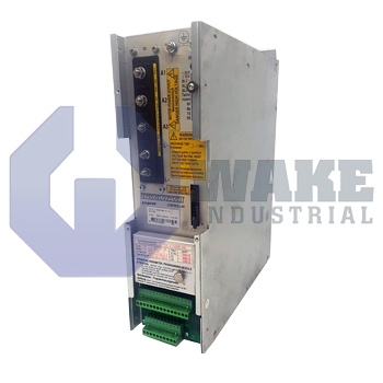TDM 2.1-030-300-W1-000 | The TDM 2.1-030-300-W1-000 Servo Control drive is manufactured by Bosch Rexroth Indramat. The drive operates with a type current of 30 A, DC 300 V link circuit voltage, a Built in Fan cooling system, and its Rated Connection Voltage for Built-in Fan is Generated within Unit. | Image