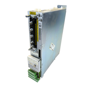 TDM 6.1-030-300-W1 | The TDM 6.1-030-300-W1 Servo Control drive is manufactured by Bosch Rexroth Indramat. The drive operates with a type current of 30 A, DC 300 V link circuit voltage, a Built in Fan cooling system, and its Rated Connection Voltage for Built-in Fan is Undefined. | Image