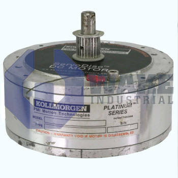 U9D-H/HP ENC-SPCL | The U9D-H/HP ENC-SPCL was manufactured by Kollmorgen as part of their PLATINUM U Servomotor Series. This motor features as a 467.5 N-cm peak torque and a peak current of 72 Amps. It also has a rated continuous current of 8.59 Amps and a rated terminal voltage of 30 Volts. | Image