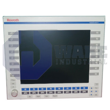 VEP40.5EIN-2G02E-A3D-NNN-NN-FW | The VEP40.5EIN-2G02E-A3D-NNN-NN-FW Operator Panel is manufactured by Rexroth Indramat Bosch. This panel has A Touch-Screen front plate with a supply voltage of DC 24 V. This VEP Operator Panel is 36 W other design and a memory capacity (RAM) of 2 GB. | Image