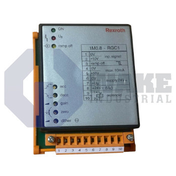 VT-MSPA 1-508-10-V0 | The VT-MSPA 1-508-10-V0 amplifier module is manufactured by Bosch Rexroth Indramat. This unit is a 0.8 A solenoid type and operates with 24 VDC power supply, 30 VA power consumption and a current rating of 1.25 A. | Image
