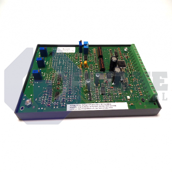 VT-VSPA1K-1-1X-002-30SEC | The VT-VSPA1K-1-1X-002-30SEC amplifier card is manufactured by Bosch Rexroth Indramat. This unit has a 10 to 19 component series designation, and operates with at max 50 VA power consumption, 1.8 A current consumption, and an operating voltage of 24 VDC. | Image